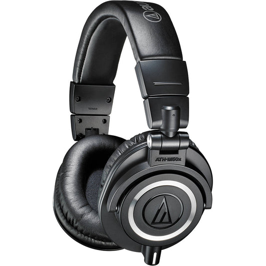 Audio-Technica ATH-M50x Closed-Back Monitoring Headphones (BLACK) Headphones Audio-Technica 